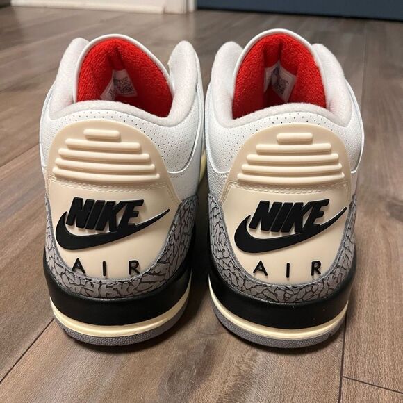 NIKE AIR JORDAN 3 RETRO REIMAGINED SIZE 17 WHITE CEMENT NWOB DN3707-100 SHOES DS - Picture 5 of 9